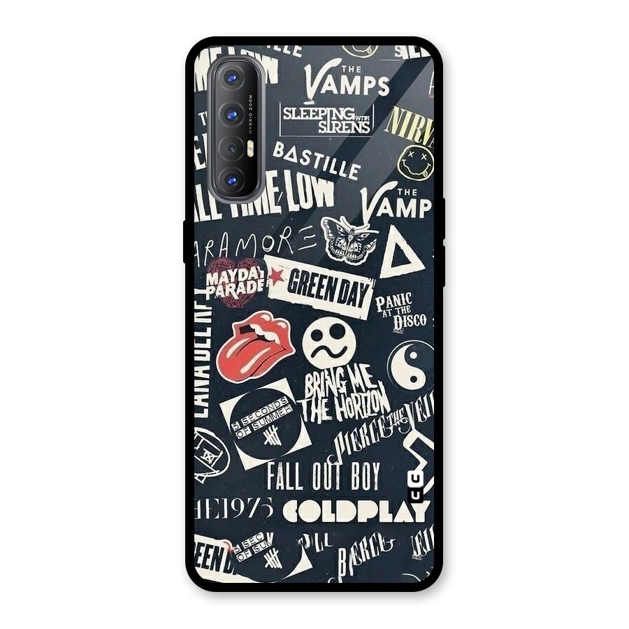 Music My Paradise Glass Back Case for Oppo Reno3 Pro