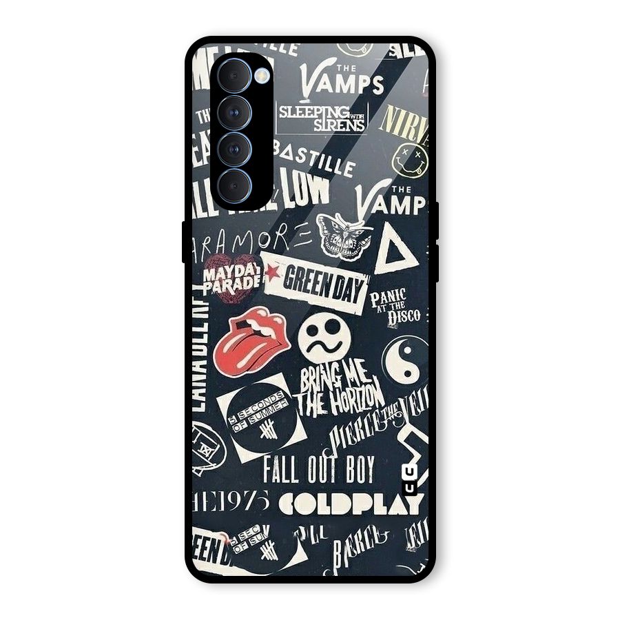 Music My Paradise Glass Back Case for Oppo Reno4 Pro