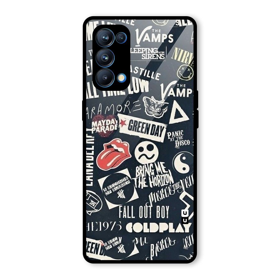 Music My Paradise Glass Back Case for Oppo Reno5 Pro 5G