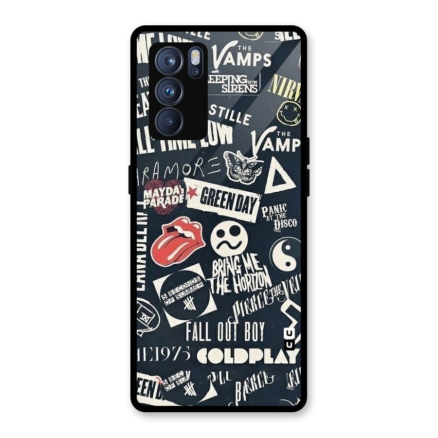 Music My Paradise Glass Back Case for Oppo Reno6 Pro 5G