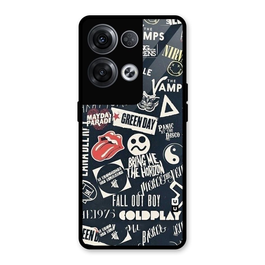 Music My Paradise Glass Back Case for Oppo Reno8 Pro 5G
