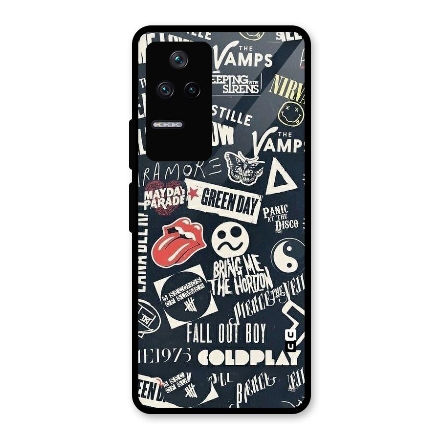Music My Paradise Glass Back Case for Poco F4 5G