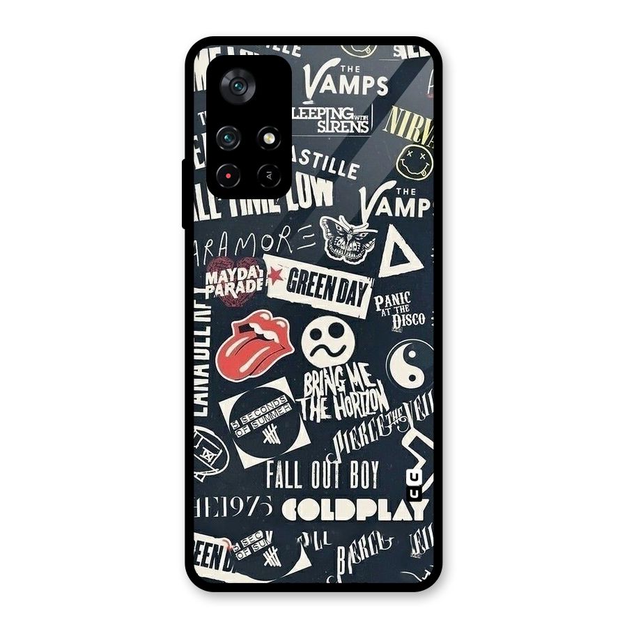 Music My Paradise Glass Back Case for Poco M4 Pro 5G