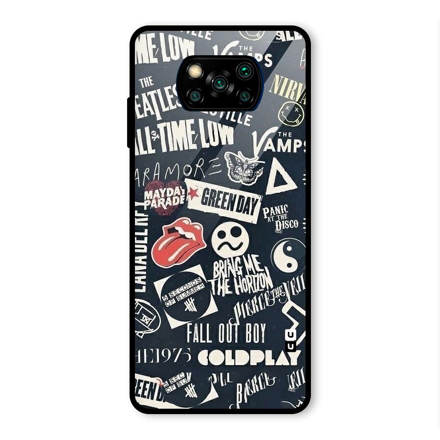 Music My Paradise Glass Back Case for Poco X3 Pro