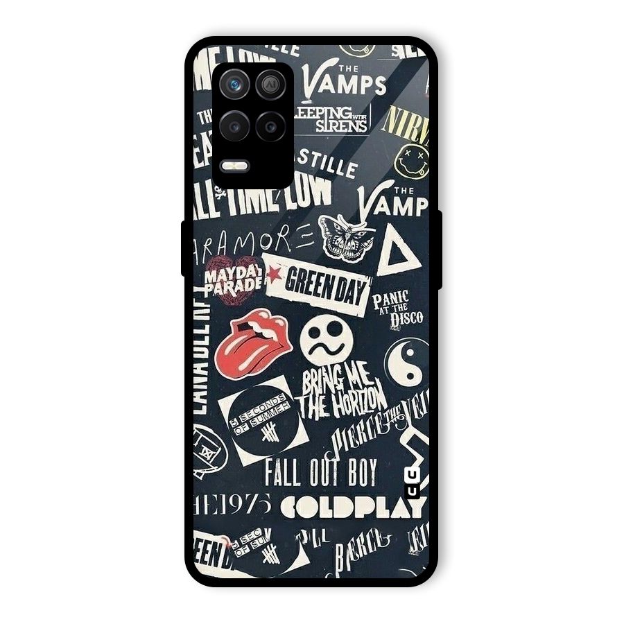 Music My Paradise Glass Back Case for Realme 8 5G
