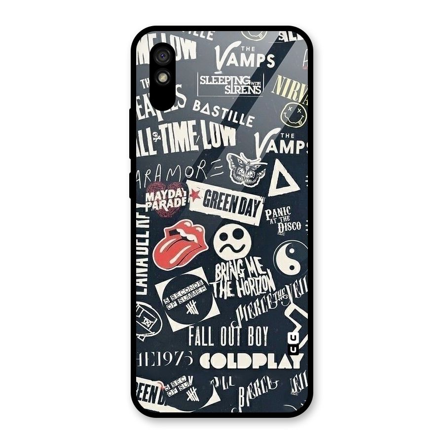 Music My Paradise Glass Back Case for Redmi 9i