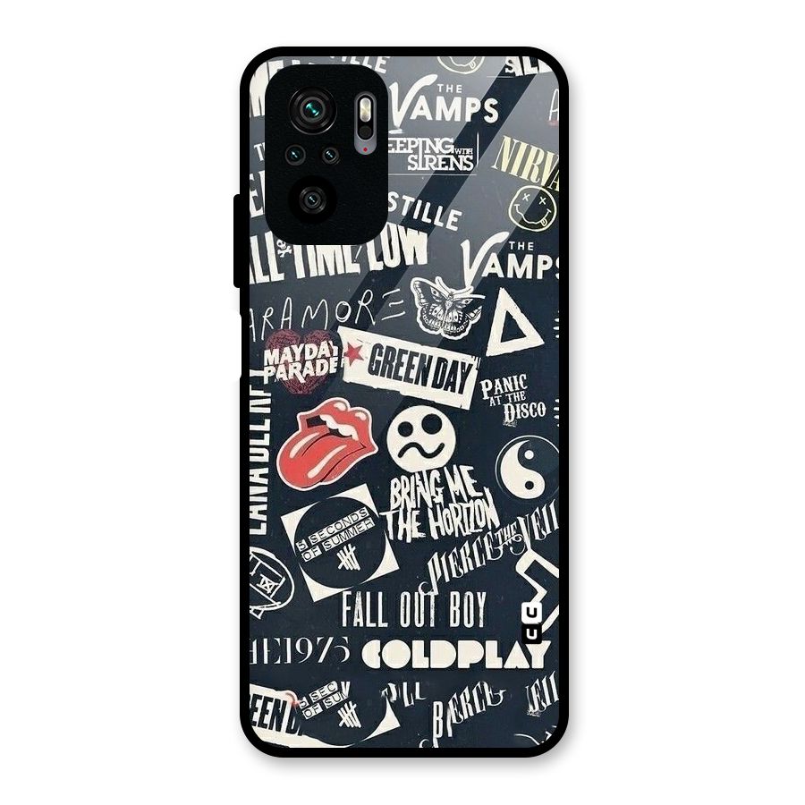 Music My Paradise Glass Back Case for Redmi Note 10