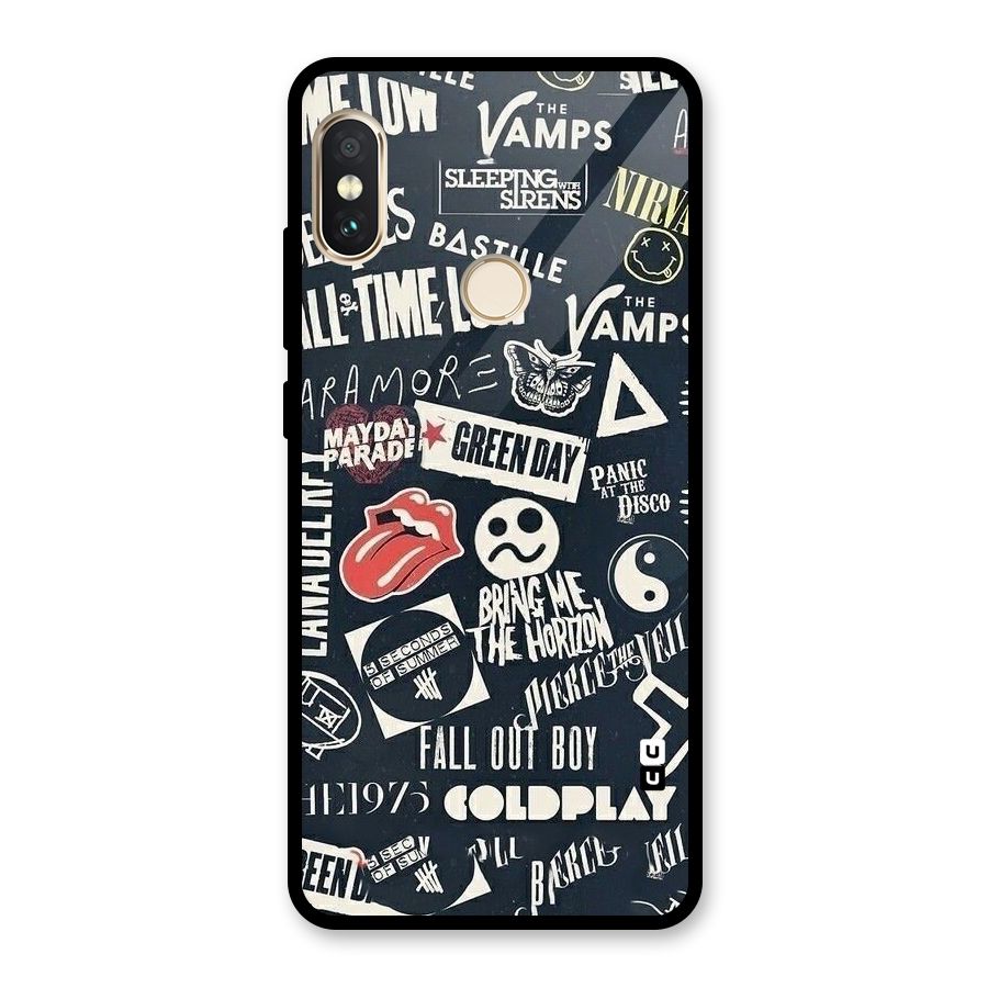 Music My Paradise Glass Back Case for Redmi Note 5 Pro