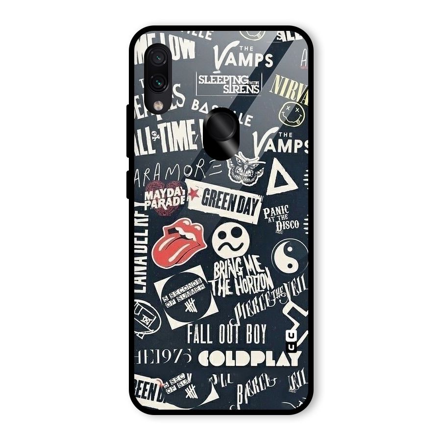 Music My Paradise Glass Back Case for Redmi Note 7S
