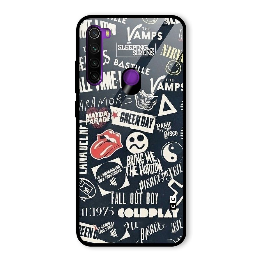 Music My Paradise Glass Back Case for Redmi Note 8