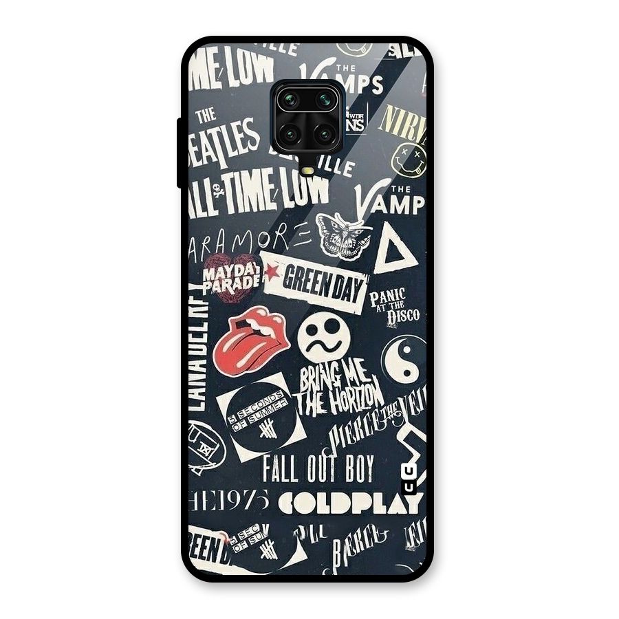 Music My Paradise Glass Back Case for Redmi Note 9 Pro
