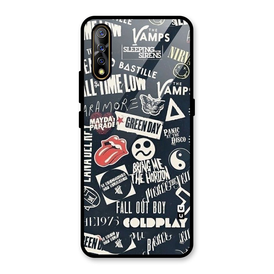 Music My Paradise Glass Back Case for Vivo S1
