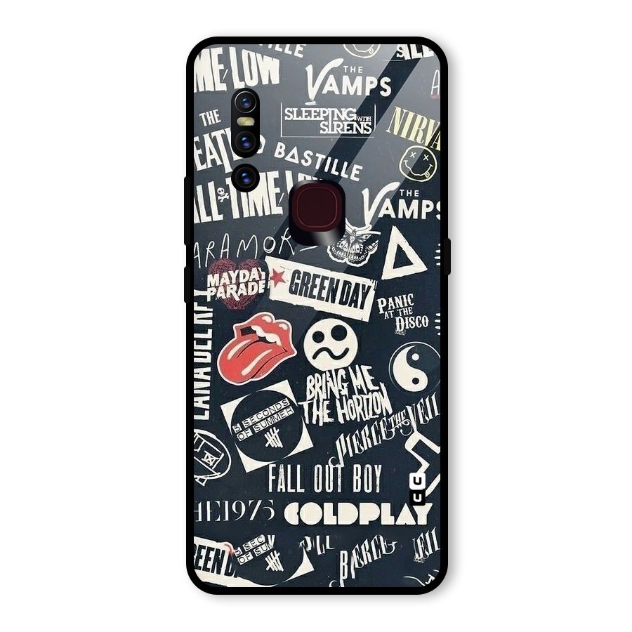 Music My Paradise Glass Back Case for Vivo V15