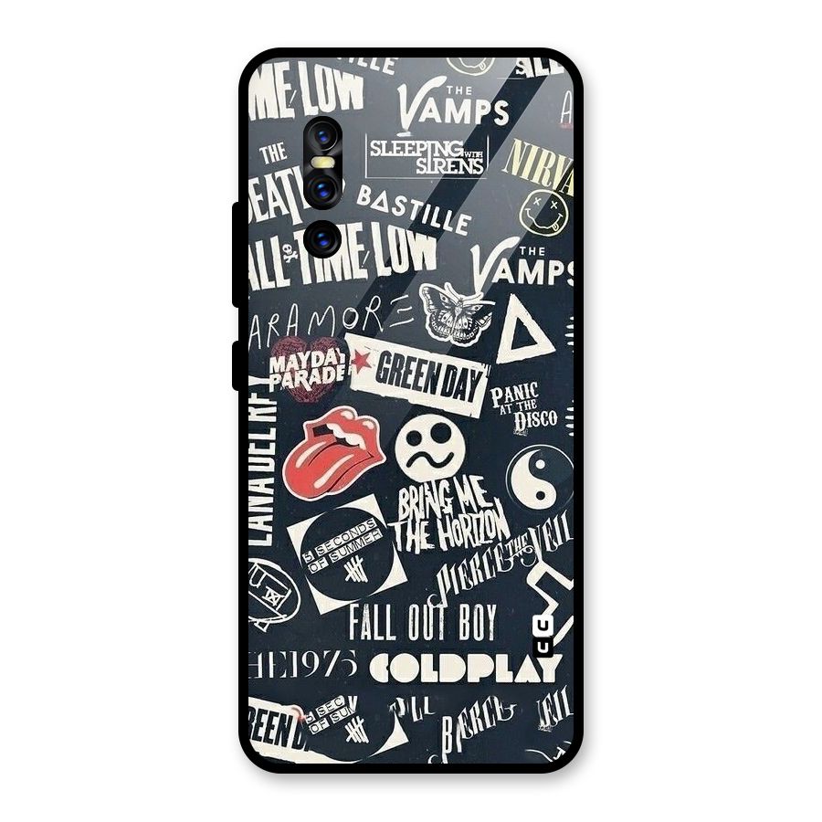 Music My Paradise Glass Back Case for Vivo V15 Pro
