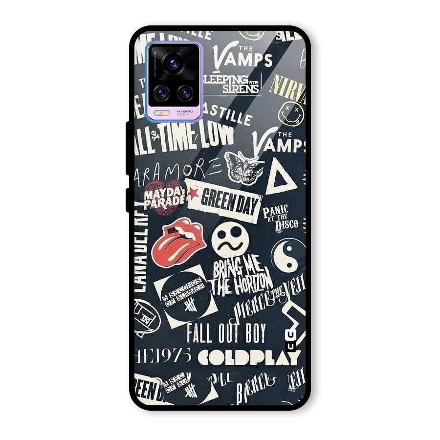 Music My Paradise Glass Back Case for Vivo V20 Pro