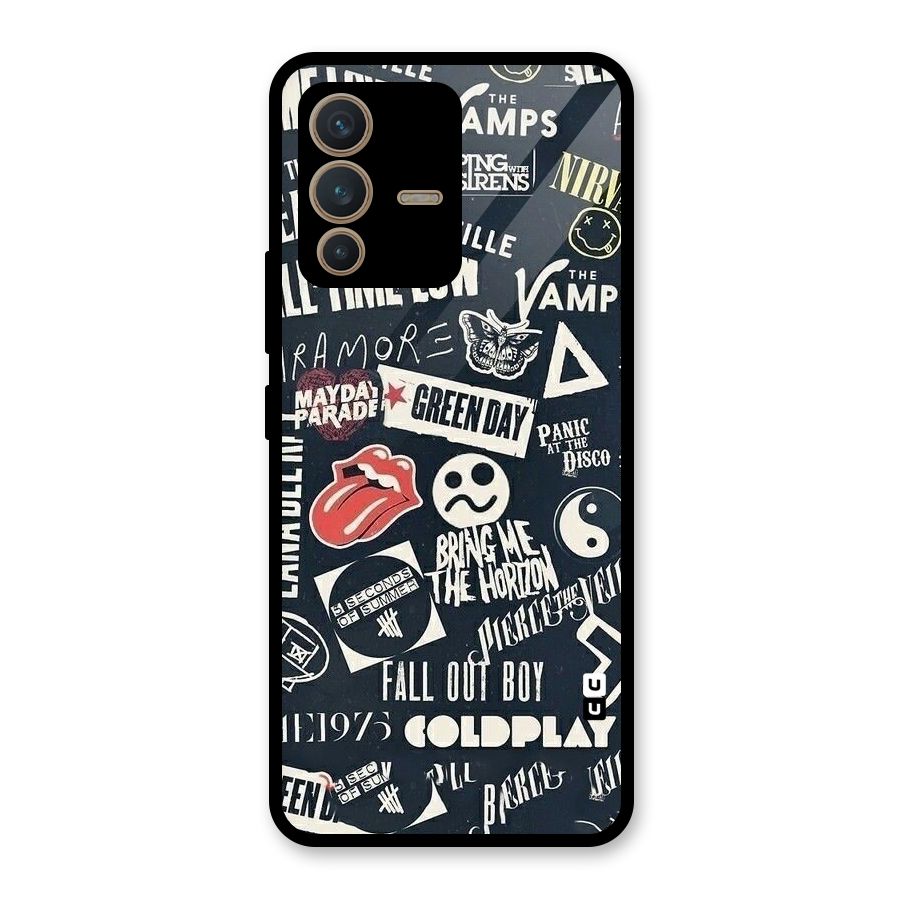Music My Paradise Glass Back Case for Vivo V23 5G
