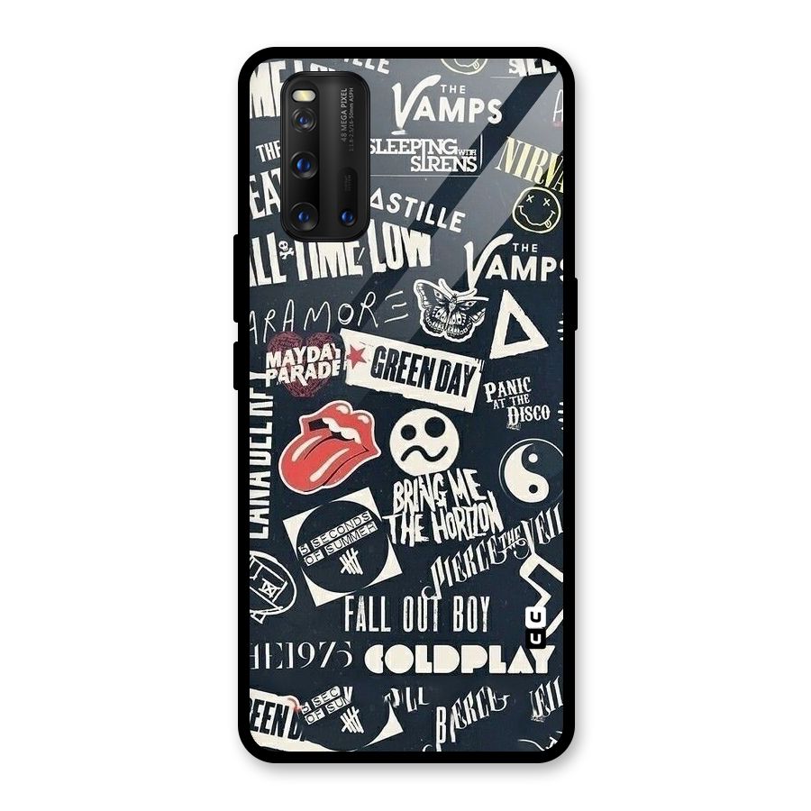 Music My Paradise Glass Back Case for Vivo iQOO 3