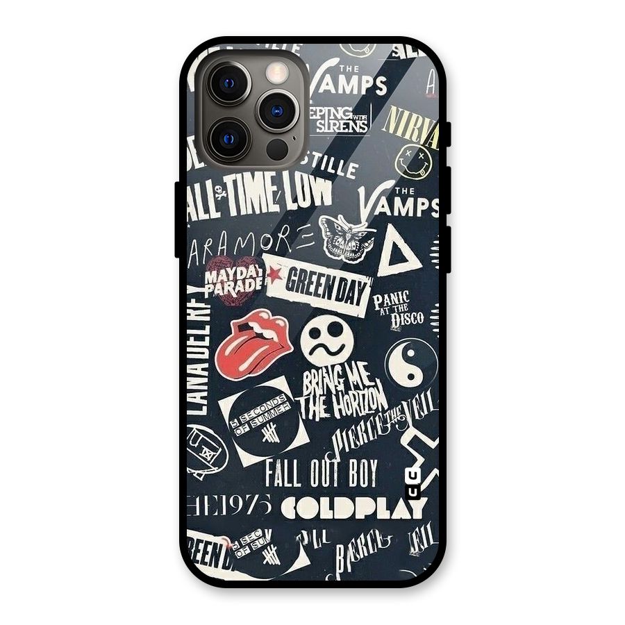 Music My Paradise Glass Back Case for iPhone 12 Pro