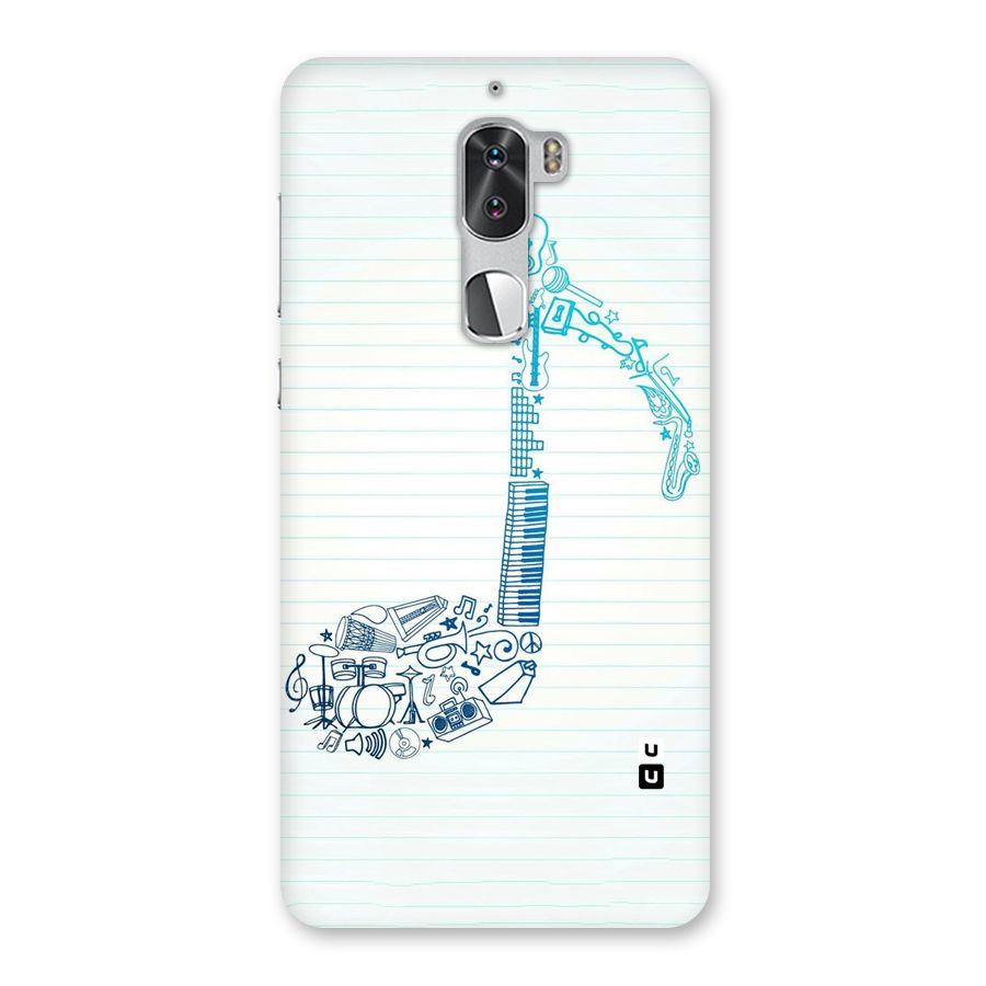 Music Note Design Back Case for Coolpad Cool 1