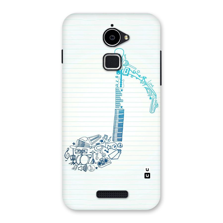Music Note Design Back Case for Coolpad Note 3 Lite