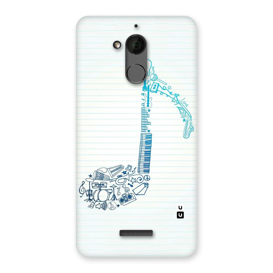 Music Note Design Back Case for Coolpad Note 5