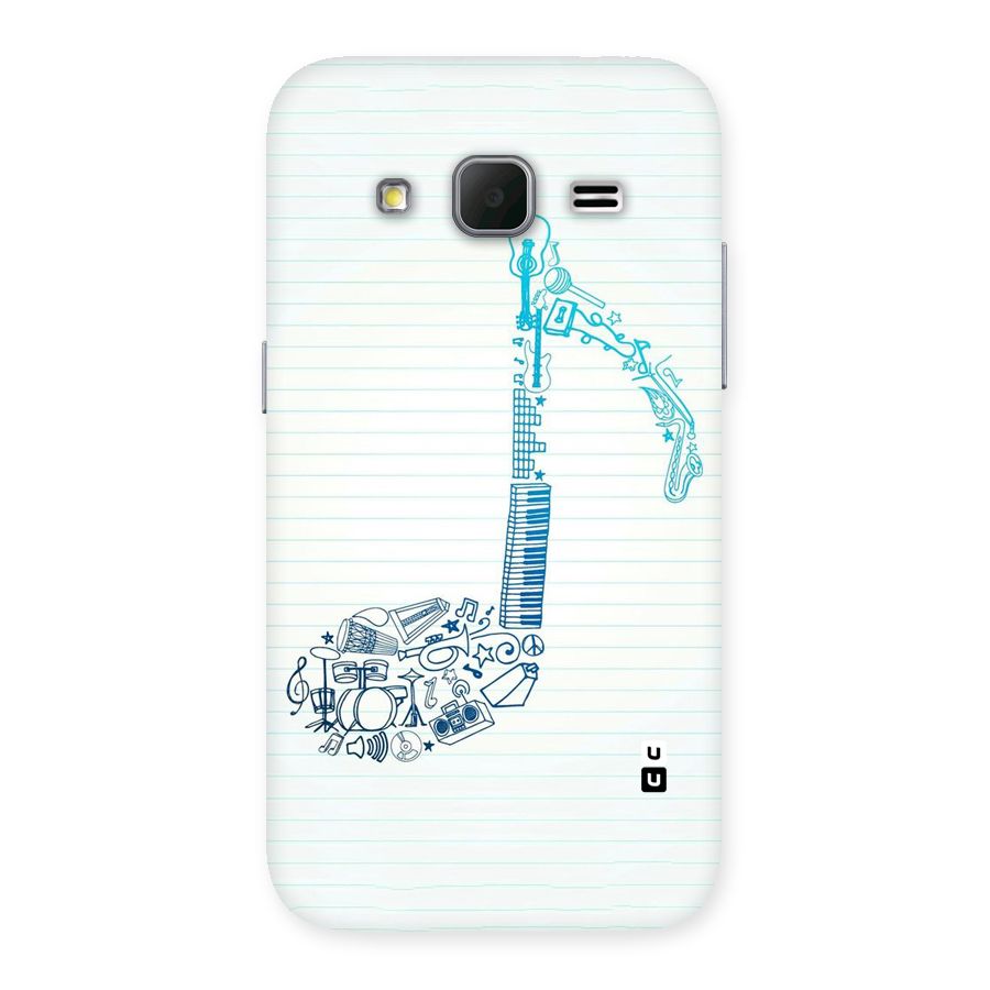 Music Note Design Back Case for Galaxy Core Prime