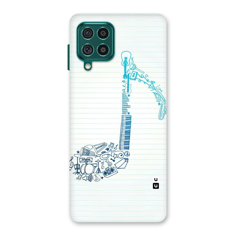Music Note Design Back Case for Galaxy F62