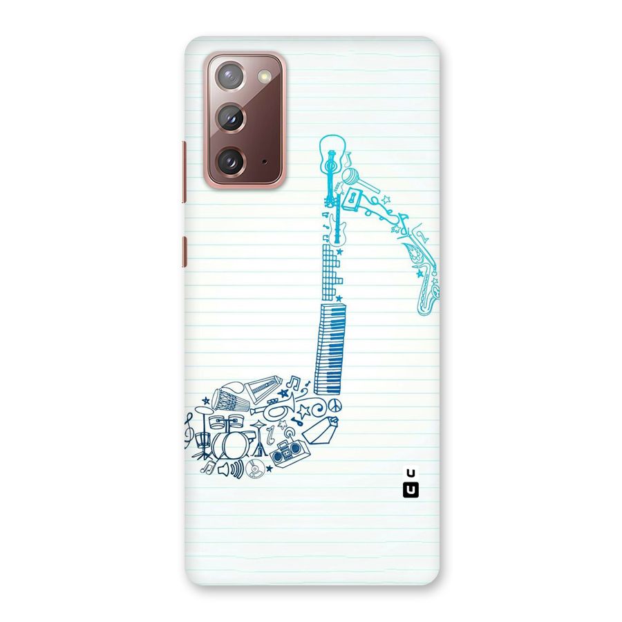 Music Note Design Back Case for Galaxy Note 20