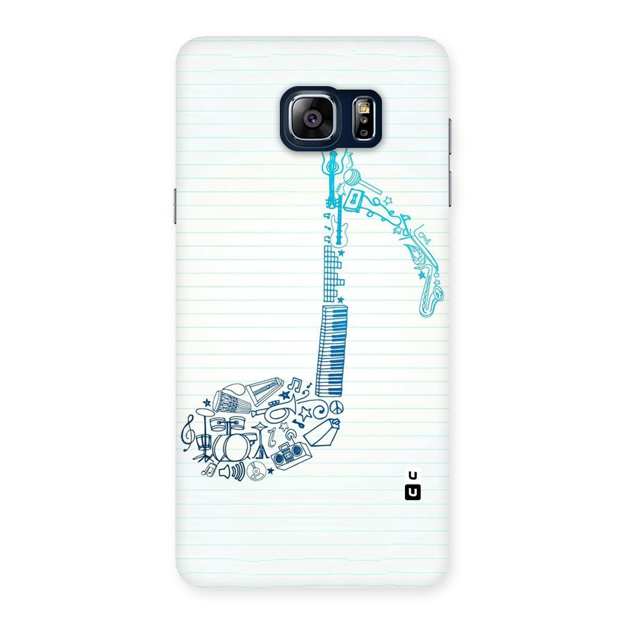 Music Note Design Back Case for Galaxy Note 5