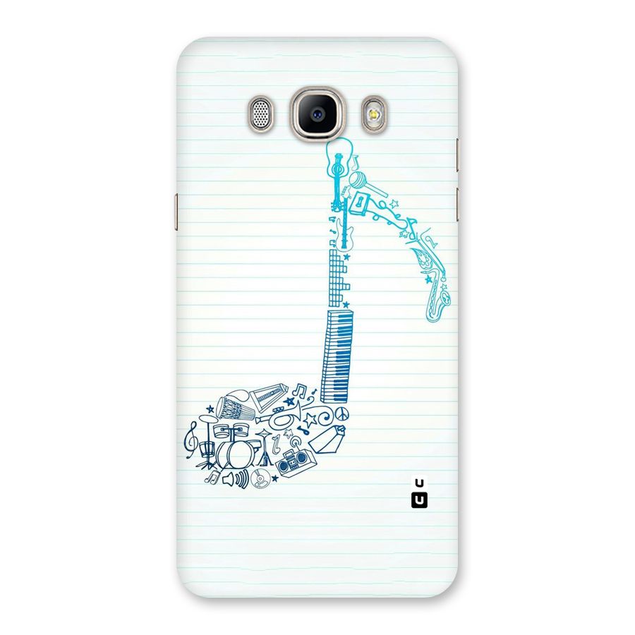 Music Note Design Back Case for Galaxy On8
