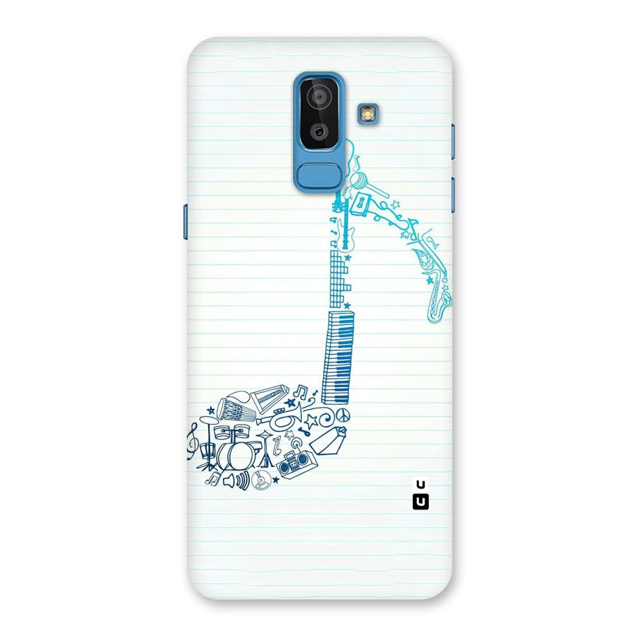Music Note Design Back Case for Galaxy On8 (2018)