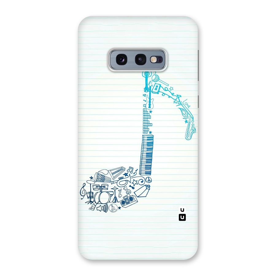 Music Note Design Back Case for Galaxy S10e