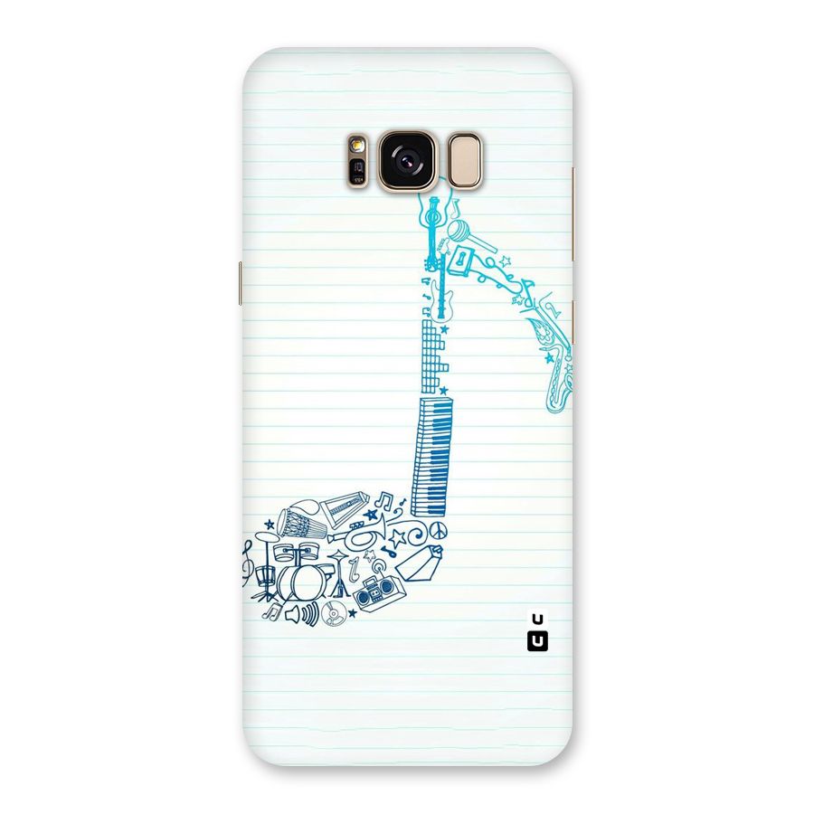 Music Note Design Back Case for Galaxy S8 Plus