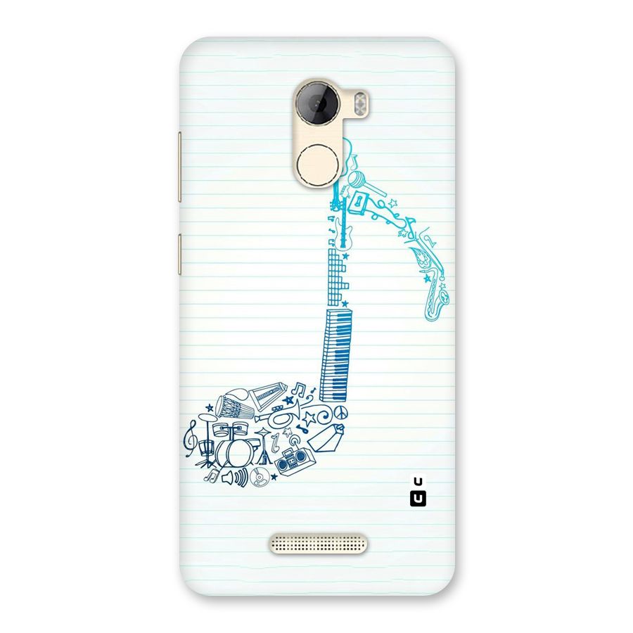 Music Note Design Back Case for Gionee A1 LIte