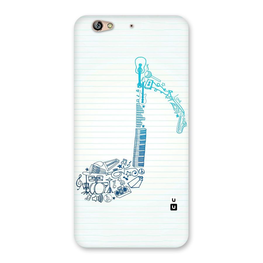 Music Note Design Back Case for Gionee S6