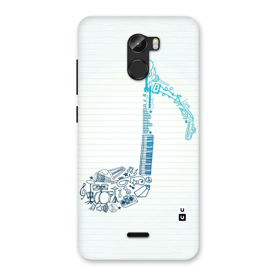 Music Note Design Back Case for Gionee X1