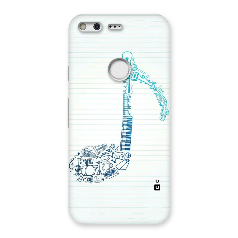 Music Note Design Back Case for Google Pixel