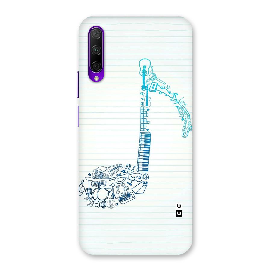 Music Note Design Back Case for Honor 9X Pro