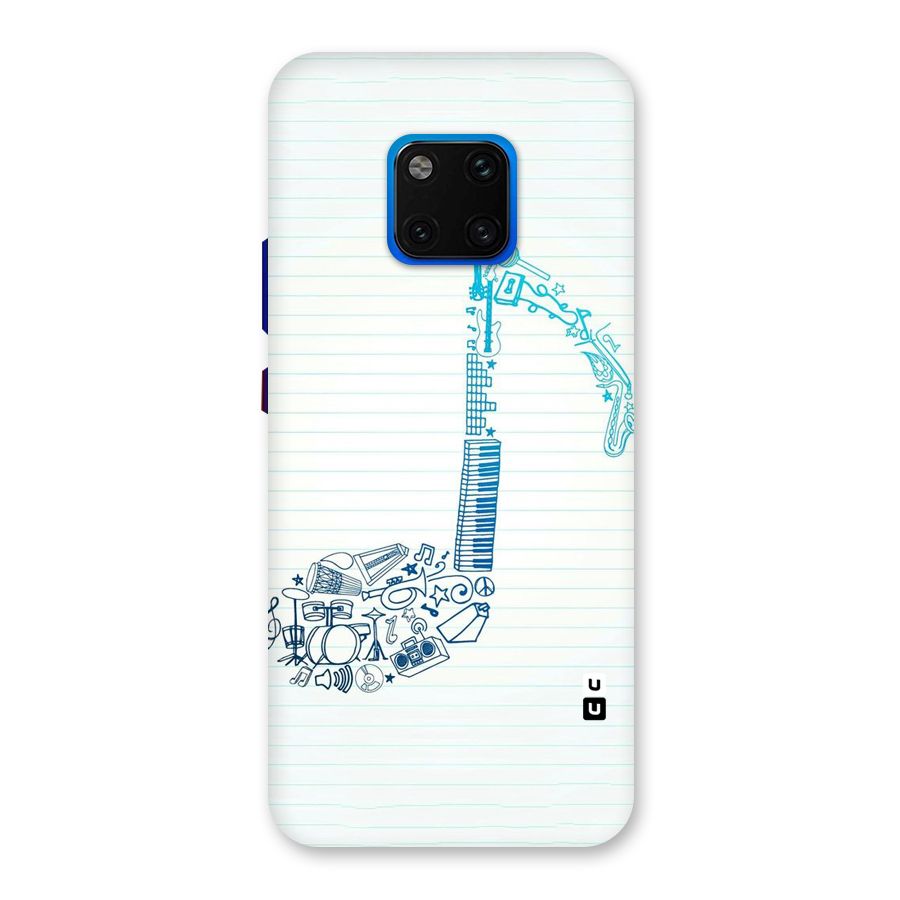 Music Note Design Back Case for Huawei Mate 20 Pro