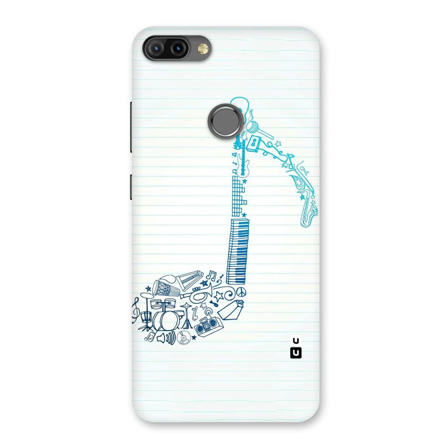 Music Note Design Back Case for Infinix Hot 6 Pro