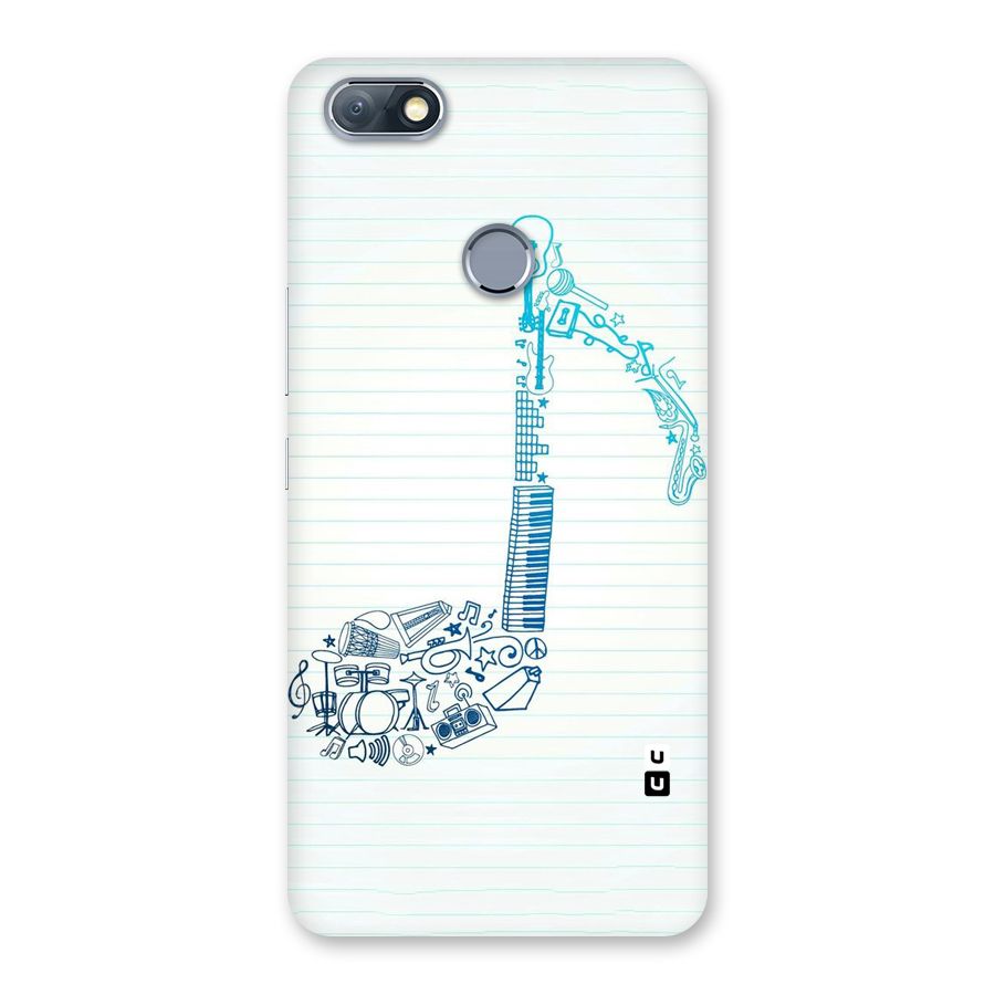 Music Note Design Back Case for Infinix Note 5