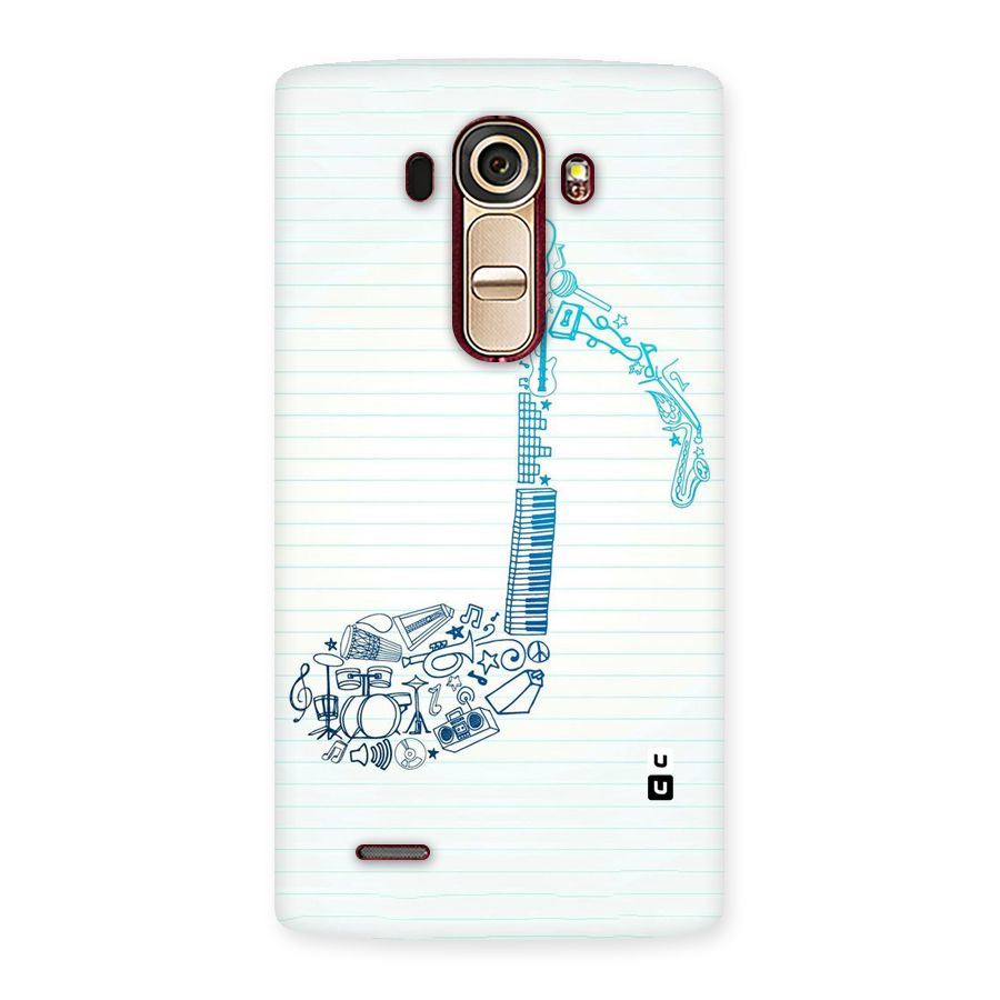 Music Note Design Back Case for LG G4
