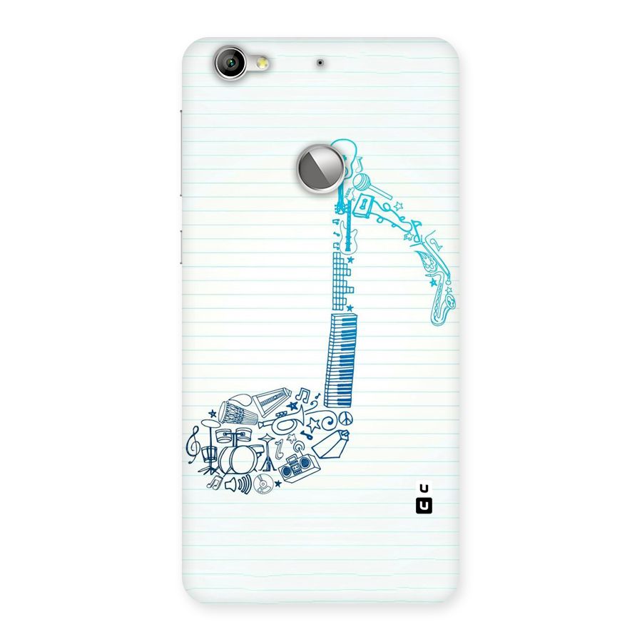 Music Note Design Back Case for LeTV Le 1s