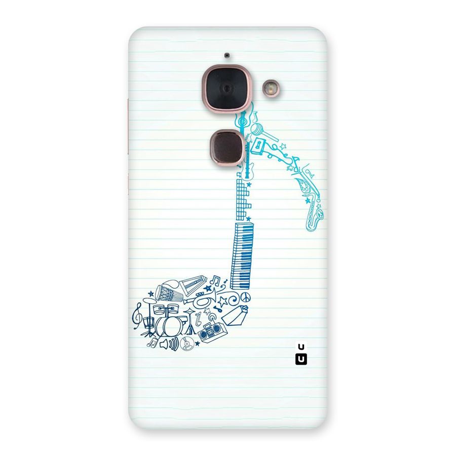 Music Note Design Back Case for Le Max 2
