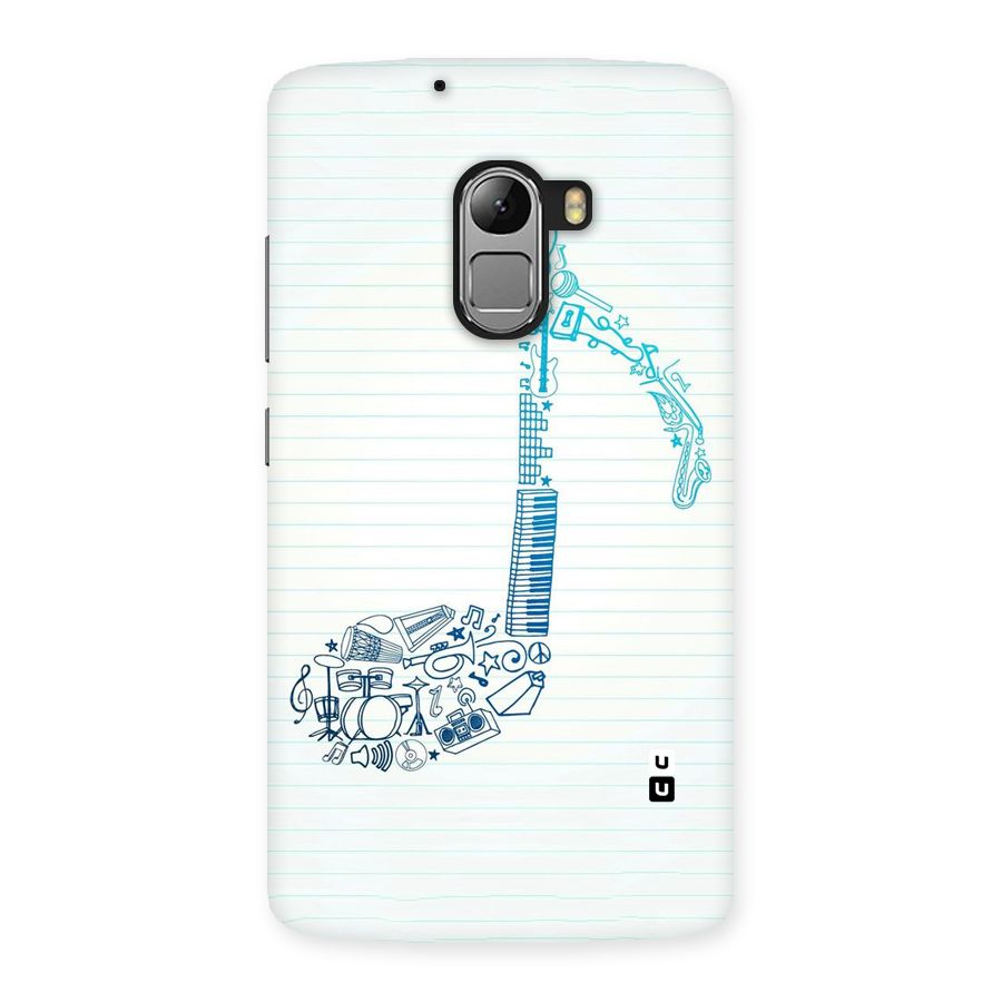 Music Note Design Back Case for Lenovo K4 Note