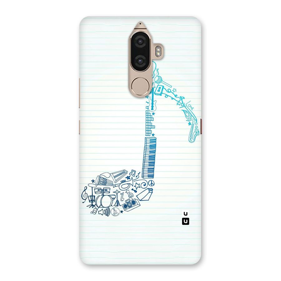 Music Note Design Back Case for Lenovo K8 Note
