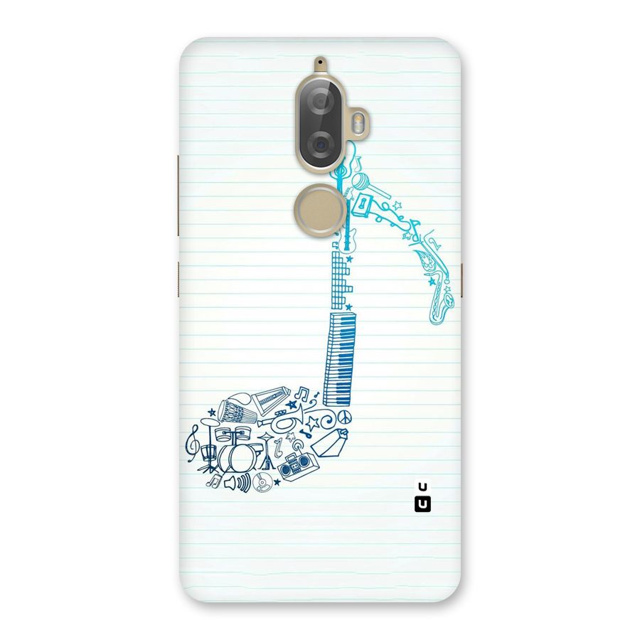 Music Note Design Back Case for Lenovo K8 Plus