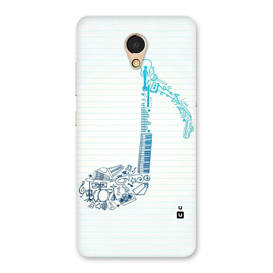 Music Note Design Back Case for Lenovo P2