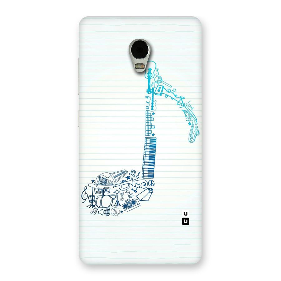Music Note Design Back Case for Lenovo Vibe P1