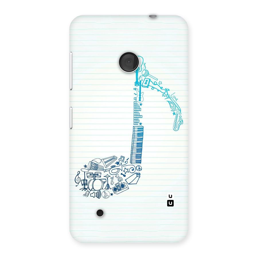 Music Note Design Back Case for Lumia 530